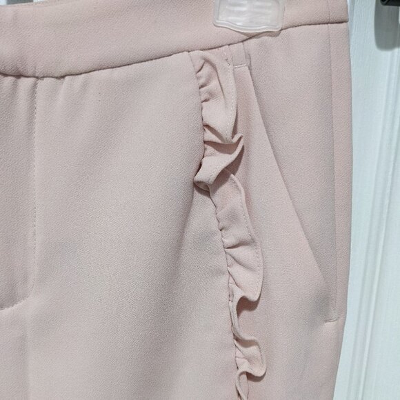 Zara | Pink Frill Trousers - Picture 6 of 10